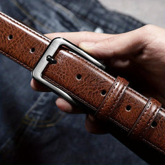 Men's Pin Buckle Vintage Leather Belt