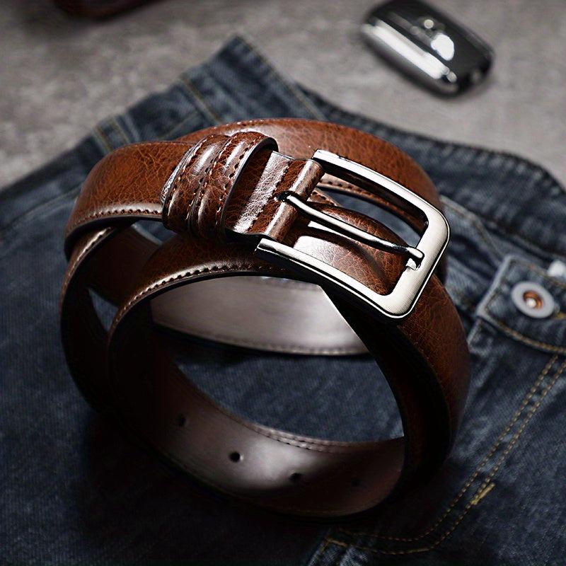 Men's Pin Buckle Vintage Leather Belt