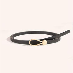 Thin Casual Waistband Decorative Dress Girdle PU Leather Jeans Pants Belt