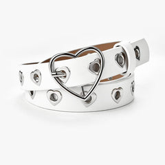Heart Buckle Decoration Belt Women's Jeans Belt