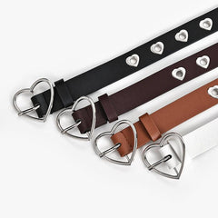 Heart Buckle Decoration Belt Women's Jeans Belt