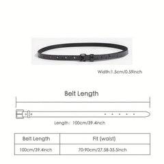 3pcs Snake Pattern PU Belt Casual Girdle For Women
