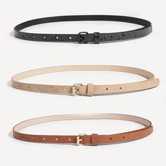3pcs Snake Pattern PU Belt Casual Girdle For Women