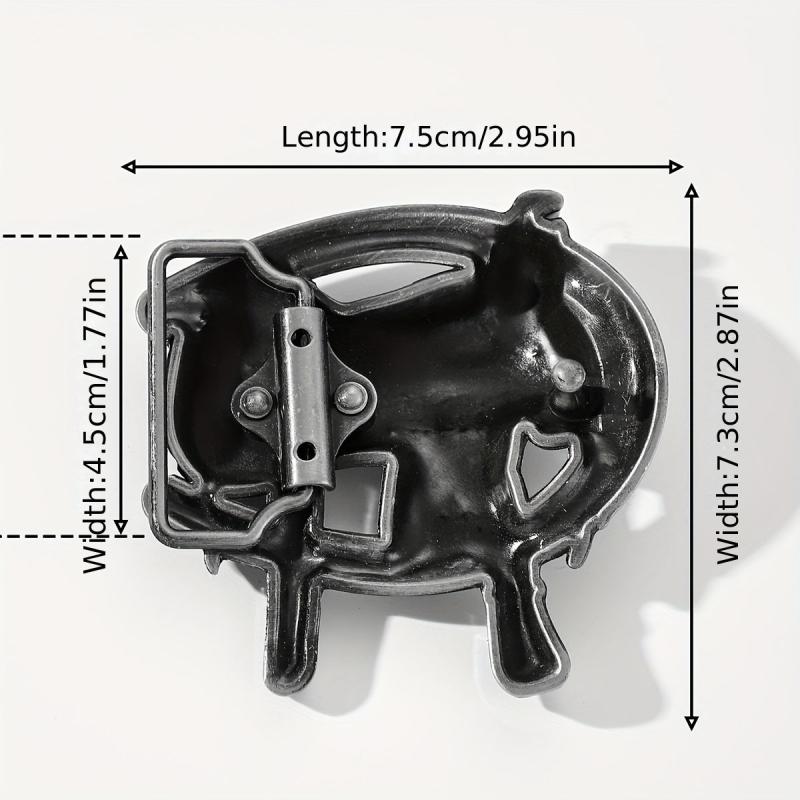 Retro Hollow Out Belt Buckle Western Cowboy Cowgirl Accessories