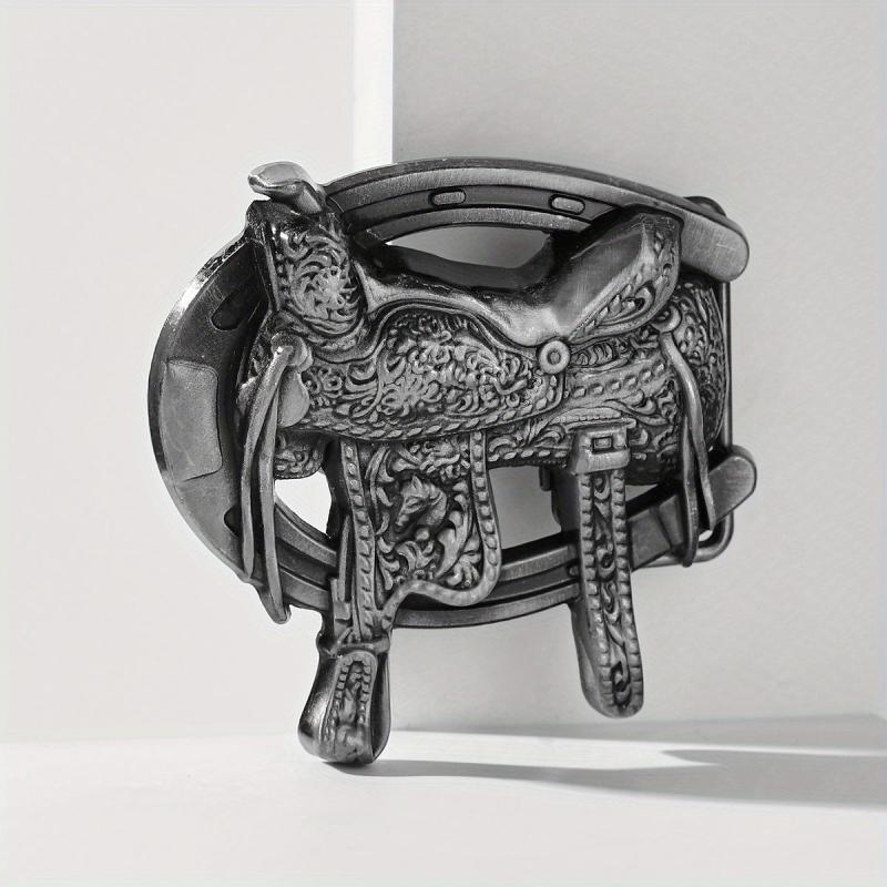 Retro Hollow Out Belt Buckle Western Cowboy Cowgirl Accessories