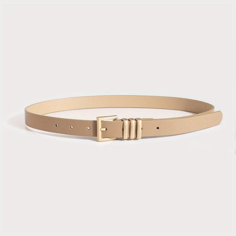 Square Buckle Classic PU Belt Casual Waistband Women Jeans Pants Dress Belts