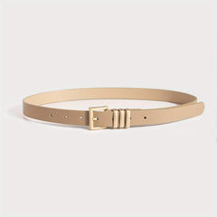 Square Buckle Classic PU Belt Casual Waistband Women Jeans Pants Dress Belts