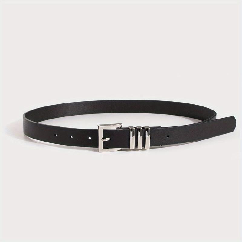 Square Buckle Classic PU Belt Casual Waistband Women Jeans Pants Dress Belts