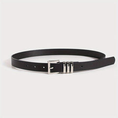 Square Buckle Classic PU Belt Casual Waistband Women Jeans Pants Dress Belts