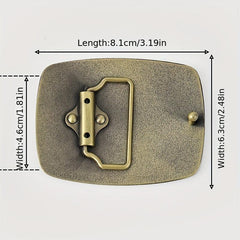 Skull Rectangular Belt Buckle Women Men Western Jeans Accessories