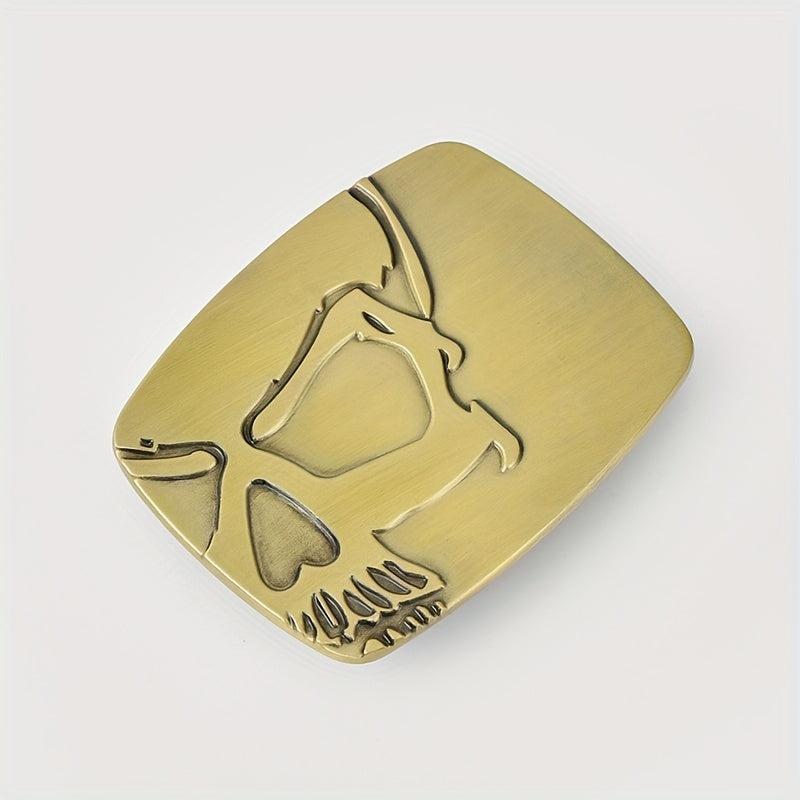 Skull Rectangular Belt Buckle Women Men Western Jeans Accessories