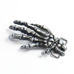 Skull Hand Rhinestone Belt Buckle Rock Punk Metal Accessories