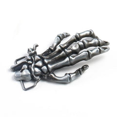 Skull Hand Rhinestone Belt Buckle Rock Punk Metal Accessories