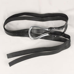 Women's Double Strap PU Leather Waist Belt