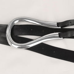 Women's Double Strap PU Leather Waist Belt