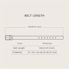 Men's Leather Belt Pin Buckle Belt Accessories