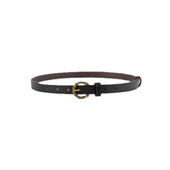 Vintage Snake Buckle Thin Pu Leather Belt for Women