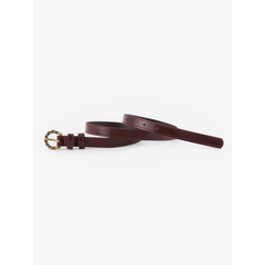 Vintage Snake Buckle Thin Pu Leather Belt for Women