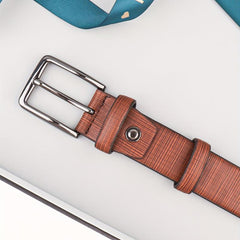 Men's Leather Belt Pin Buckle Decorative Belt