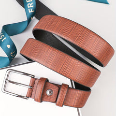 Men's Leather Belt Pin Buckle Decorative Belt