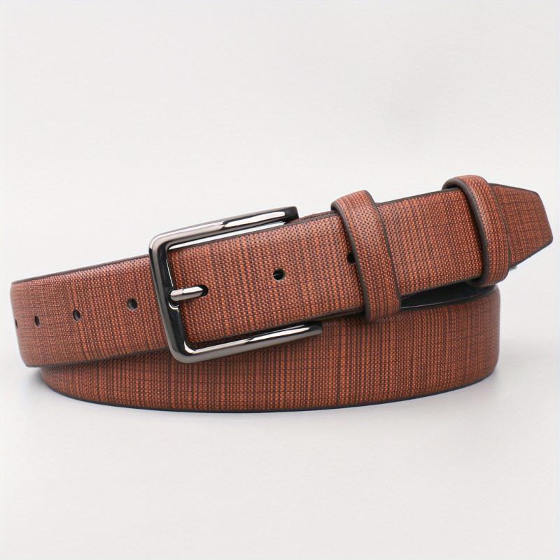 Men's Leather Belt Pin Buckle Decorative Belt