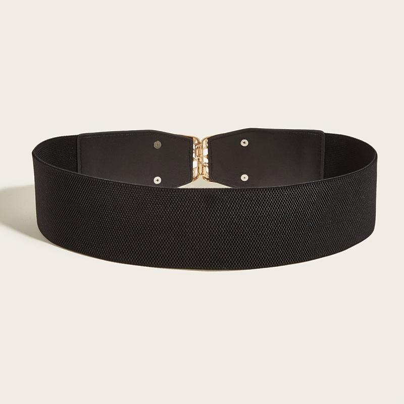 Hollow Buckle Elastic Belt Wide Belt Decorative Elastic Girdle