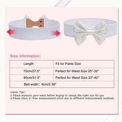 Women's Elastic Cinch Belt with Satin Bow