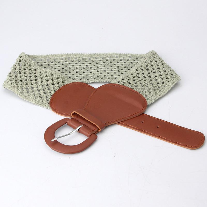 Women's Pin Buckle Belt for Dress Skirt Coat