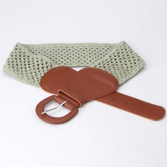 Women's Pin Buckle Belt for Dress Skirt Coat