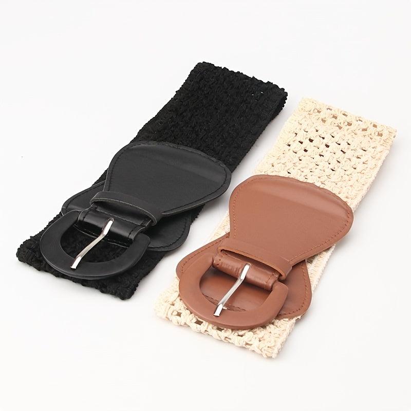 Women's Pin Buckle Belt for Dress Skirt Coat