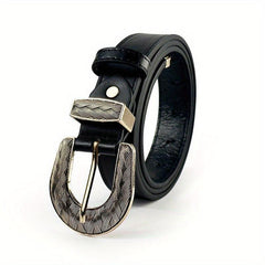 Vintage Braid Pattern Buckle Belt For Women