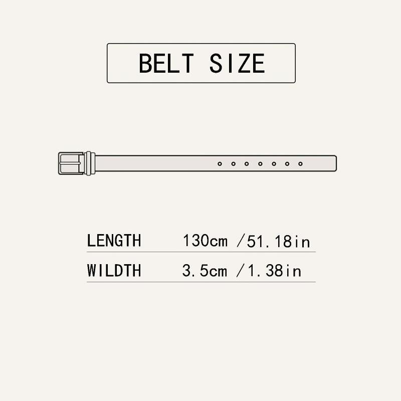 Men's Brown Casual Automatic Buckle Belt