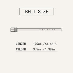 Men's Brown Casual Automatic Buckle Belt