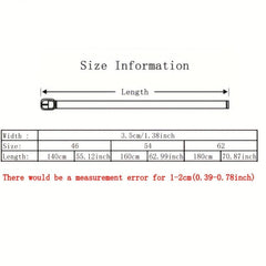 Elastic Large Size Men's Casual Canvas Woven Belt