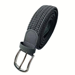 Elastic Large Size Men's Casual Canvas Woven Belt