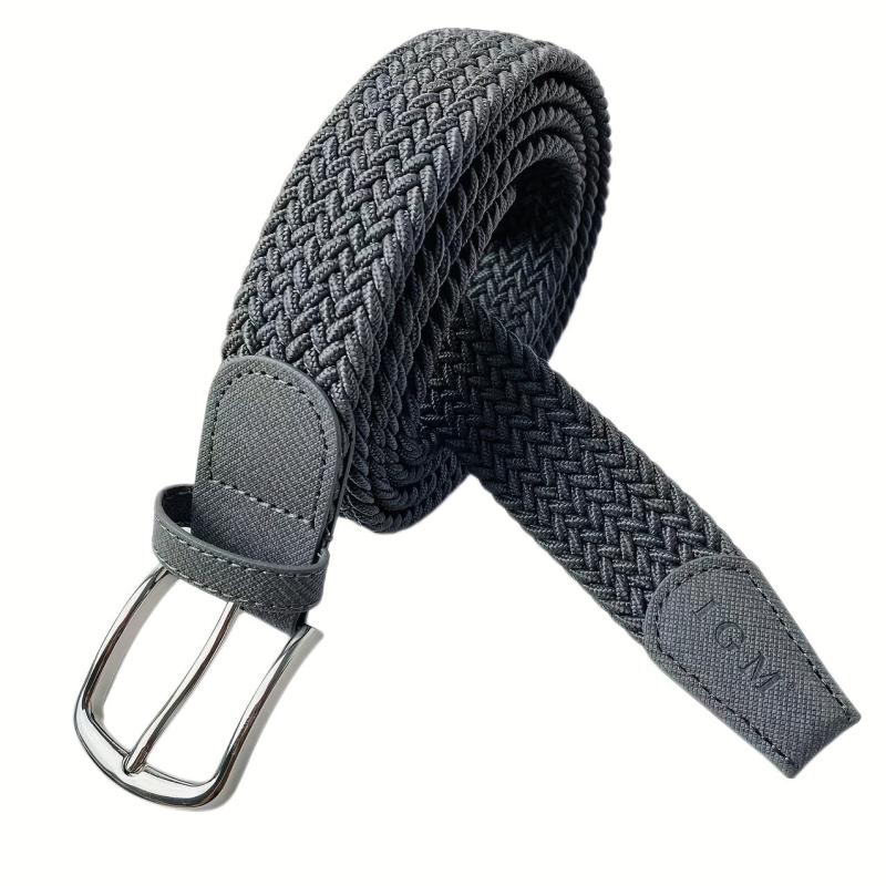 Elastic Large Size Men's Casual Canvas Woven Belt