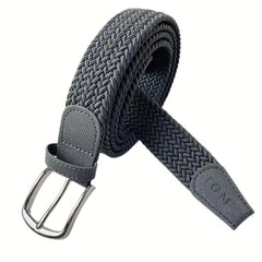 Elastic Large Size Men's Casual Canvas Woven Belt