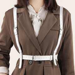 PU Leather Harness Belt Gothic Body Belt for Party Costume Accessories