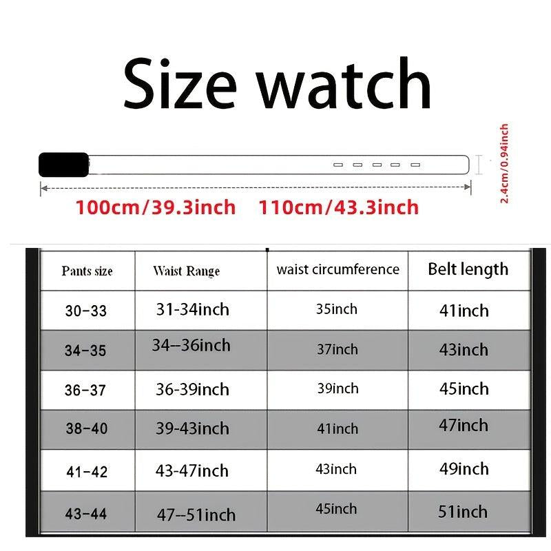 Wide Belt Rhinestone Inlaid Pin Buckle Perforation Belt