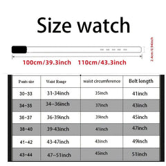 Wide Belt Rhinestone Inlaid Pin Buckle Perforation Belt