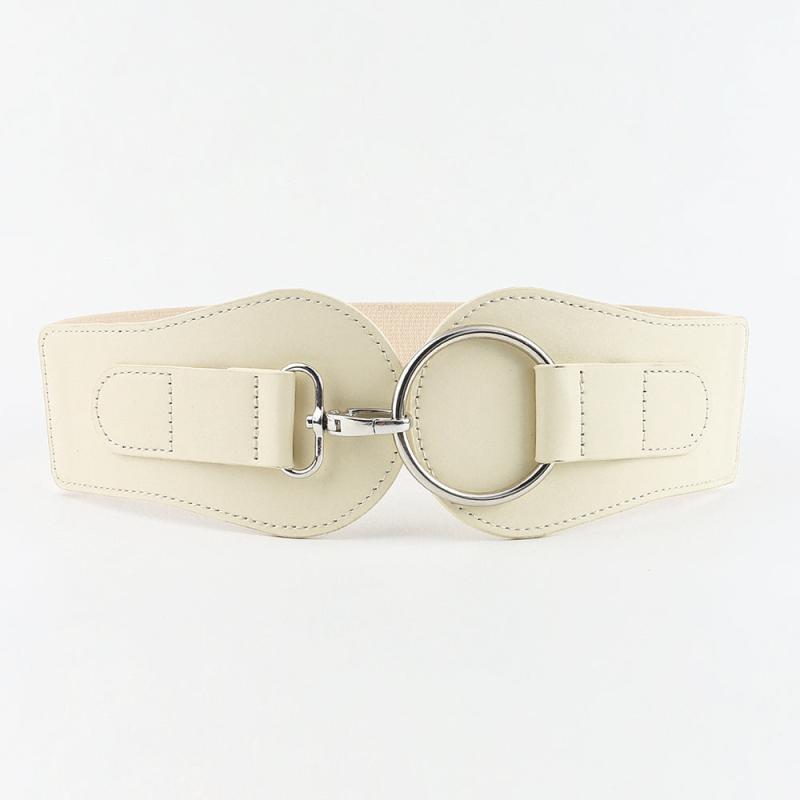 Wide Elastic PU Waist Belt Vintage Women Punk Coat Dress Girdle