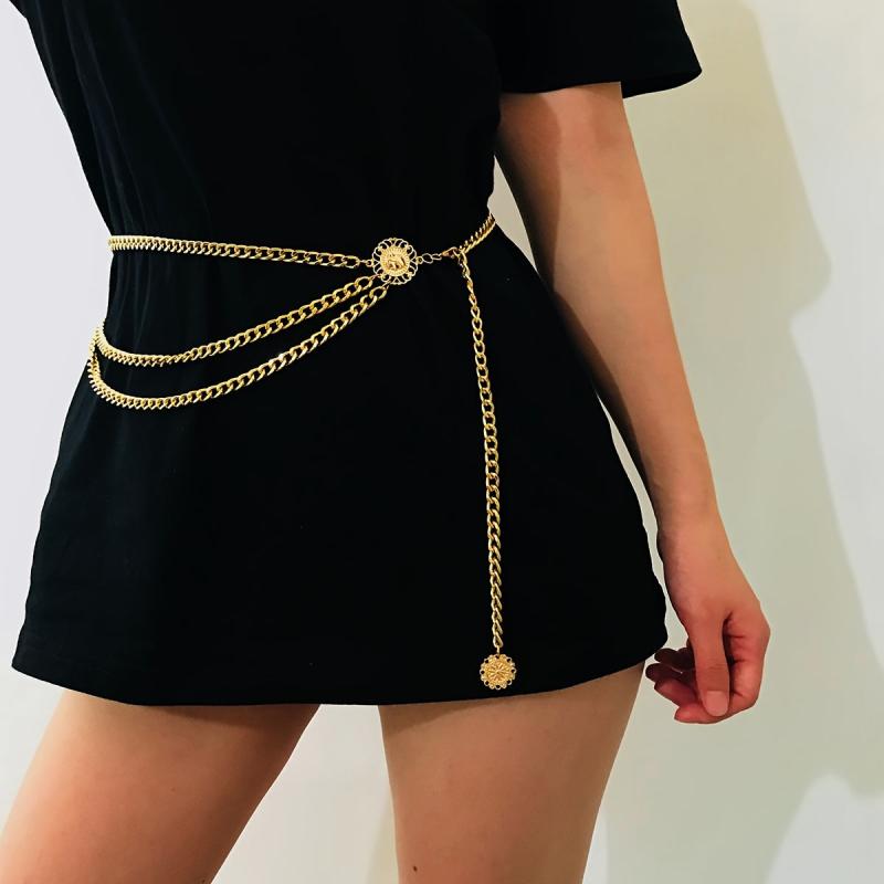 Golden Tassel Belt Chain For Sunflower Jeans Belts