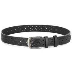 Wide Hollow Pu Leather Belt for Women with Pin Buckle