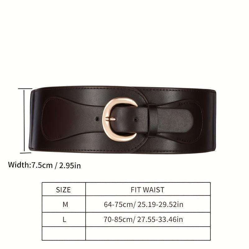 Vintage Elastic Wide Belt for Women Sweater Skirt Girdle Punk Coat