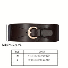 Vintage Elastic Wide Belt for Women Sweater Skirt Girdle Punk Coat