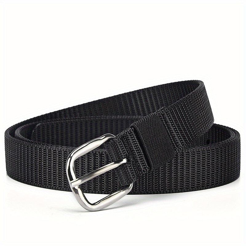 Solid Casual Belt Classic Square Buckle Unisex Sports Belt