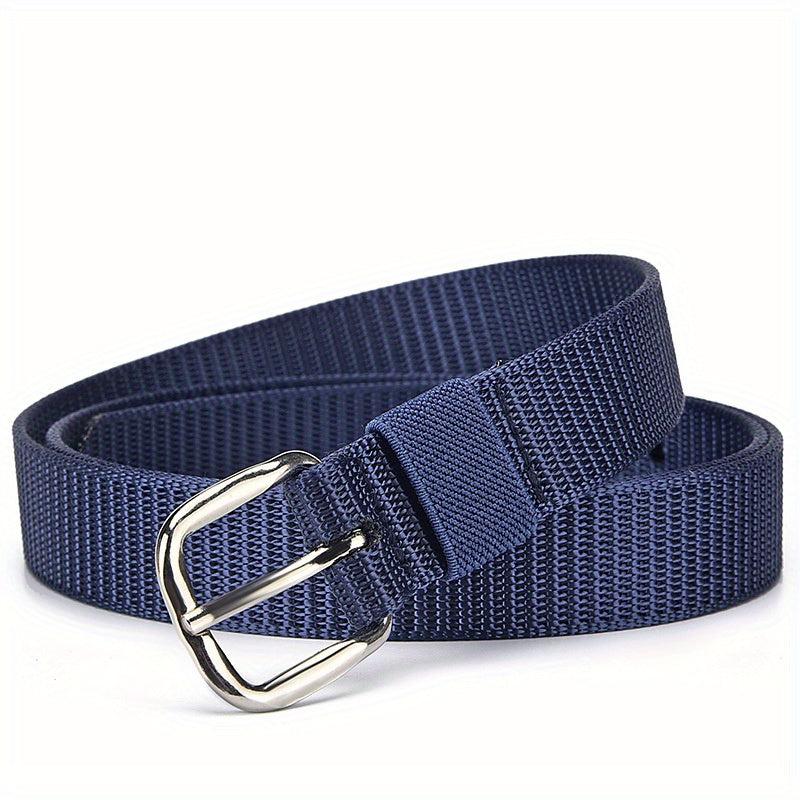 Solid Casual Belt Classic Square Buckle Unisex Sports Belt