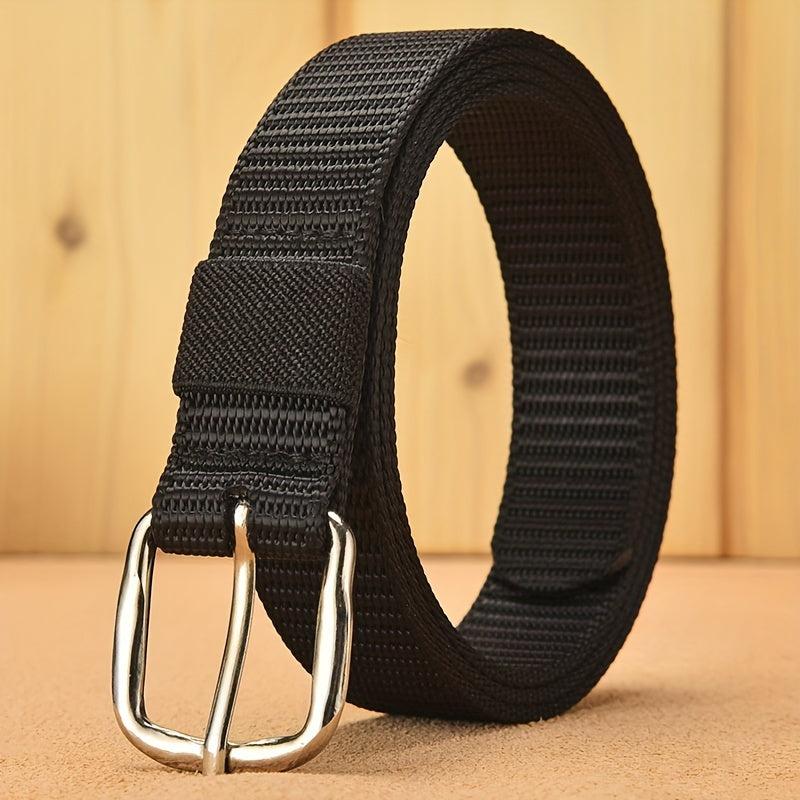 Solid Casual Belt Classic Square Buckle Unisex Sports Belt
