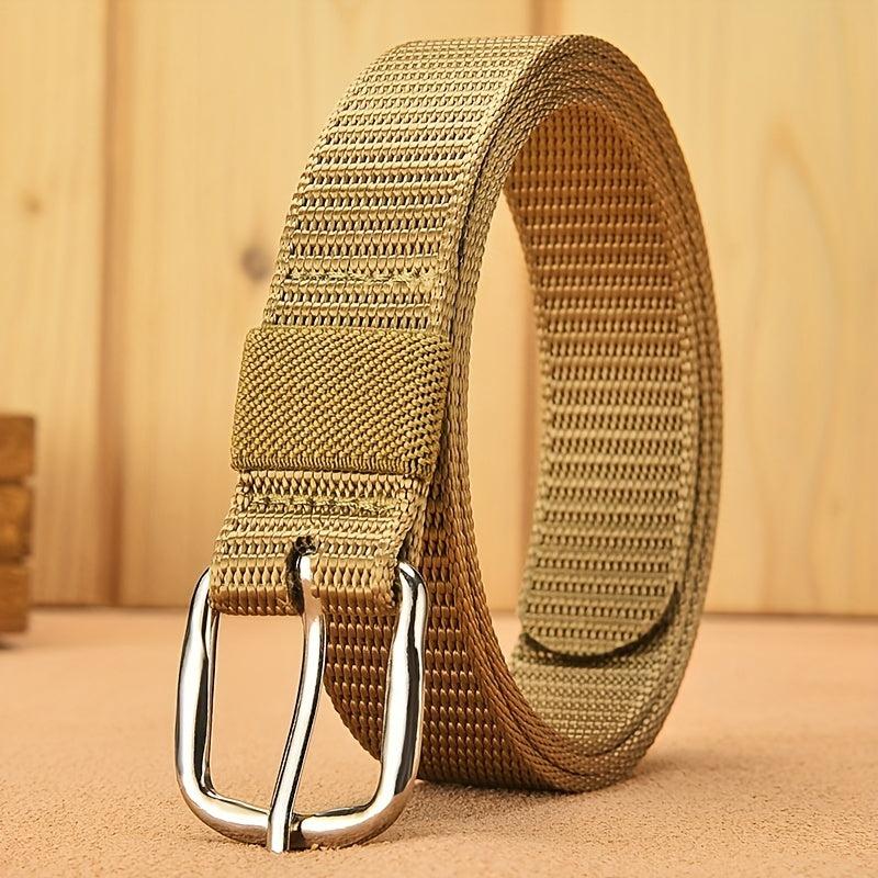 Solid Casual Belt Classic Square Buckle Unisex Sports Belt