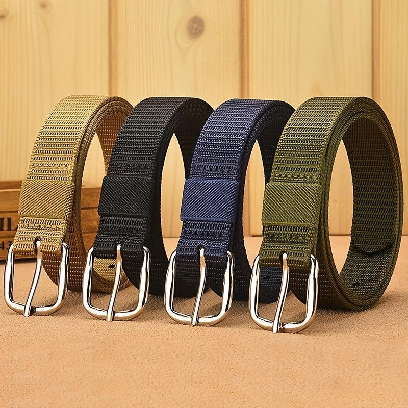 Solid Casual Belt Classic Square Buckle Unisex Sports Belt